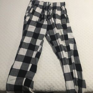 Buffalo plaid flannel PJ pants
